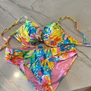 Blue Rod Beattie Bikini Set